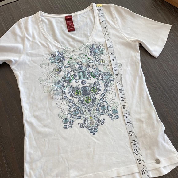 Olsen ladies T shirt made in India of 100% cotton. Size 4. - Picture 8 of 9